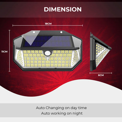 Dimnezz 5-Sided Human Induction Outdoor Garden LED Lamp
