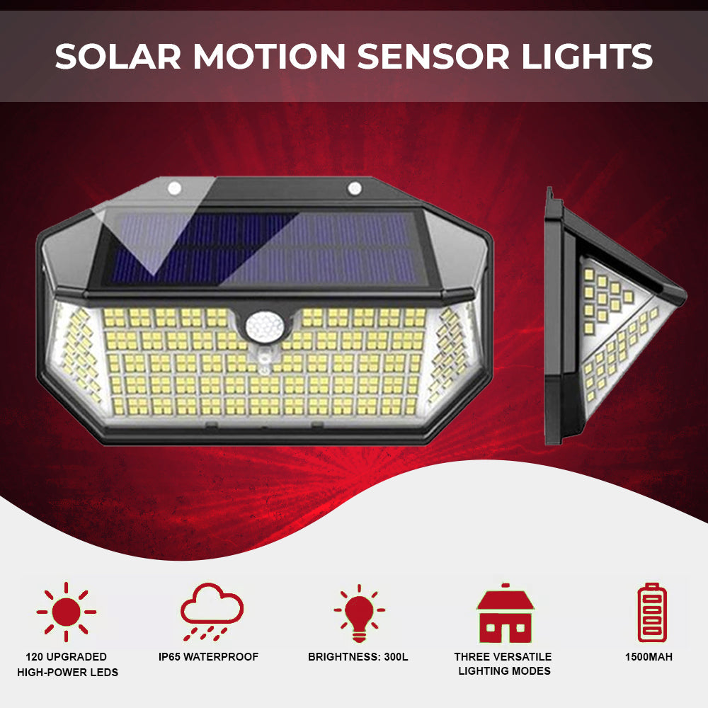 Dimnezz 5-Sided Human Induction Outdoor Garden LED Lamp