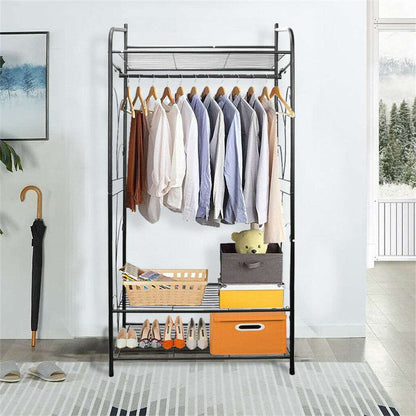 Extra Large Iron Clothes Rack Garment Hanging Stand