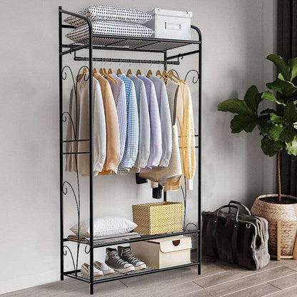 Extra Large Iron Clothes Rack Garment Hanging Stand