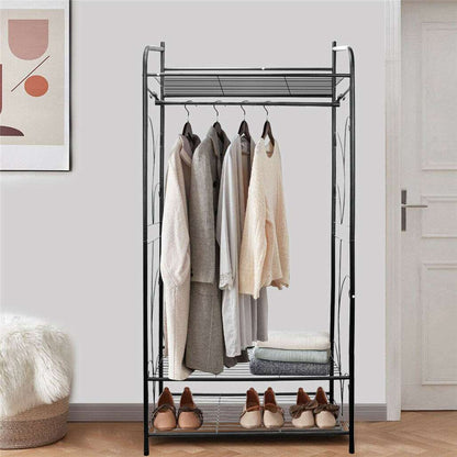 Extra Large Iron Clothes Rack Garment Hanging Stand