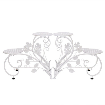 Set of 2 Plant Stand Wedding Garden Flower Shelf Rack