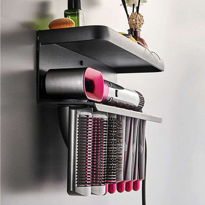 Black Space Aluminum Wall Mount Holder for Dyson Airwrap