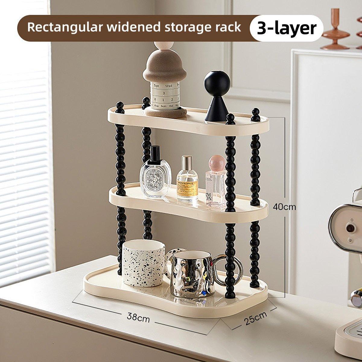 Cup Rack Mug Display Shelf Kitchen Organizer Bar Mug Holder Storage Stand - 3-Layer