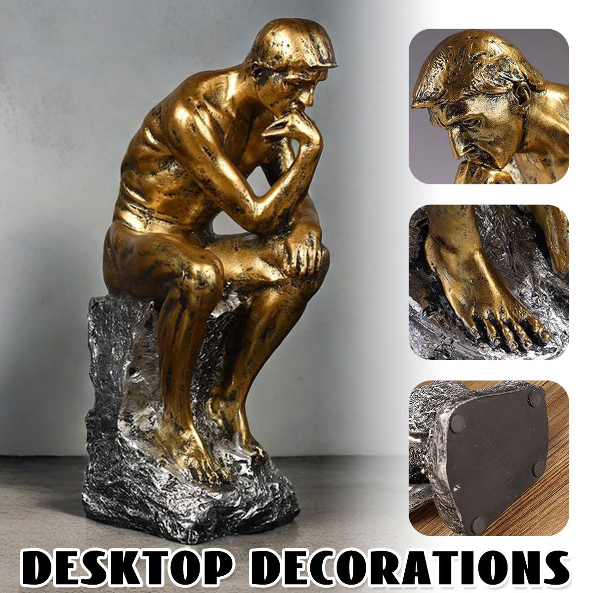 Resin Sculpture Home Decor Ornament Tabletop Figurine Modern Decorative Statue
