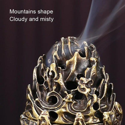 Large Vintage Copper Incense Burner - Bronze Ornament