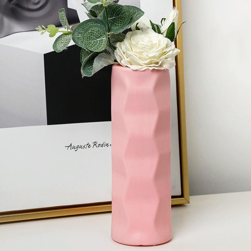 Wave Drop-proof Imitation Porcelain Vase - Simple Home Decor - Green