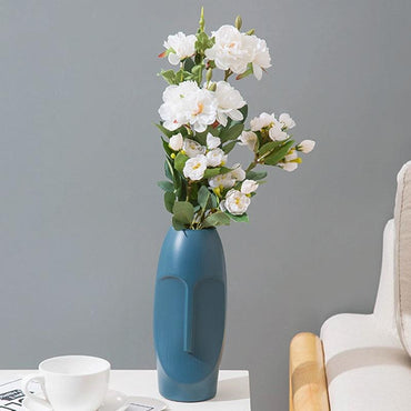 Thickened Pe Vase for Dried Flower Arrangements - Durable Drop-proof and Crack-proof - Light Green