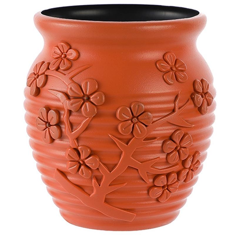 Hydroponic Vase for Home Flower Arrangements - Wet and Dry - Rose Pink