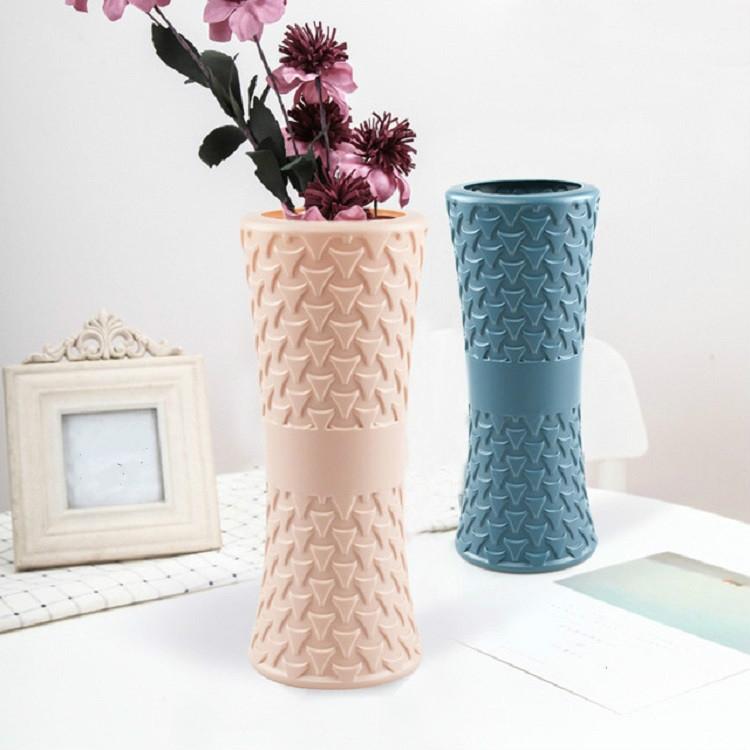 Hydroponic Drop-resistant Flower Vase for Dry and Wet Arrangements - Pink