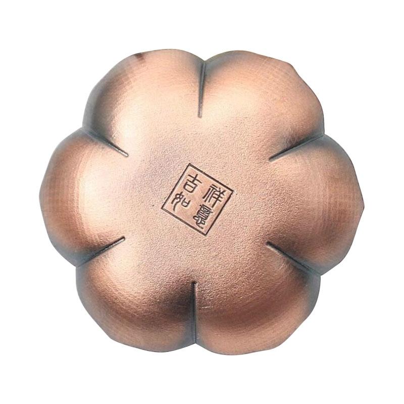 Vintage Sandalwood Incense Burner - Creative Alloy Holder for Bedroom - Red Copper