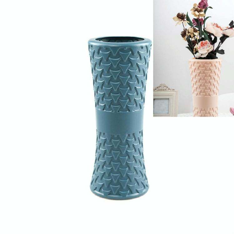 Hydroponic Drop-resistant Flower Vase for Dry and Wet Arrangements - Blue