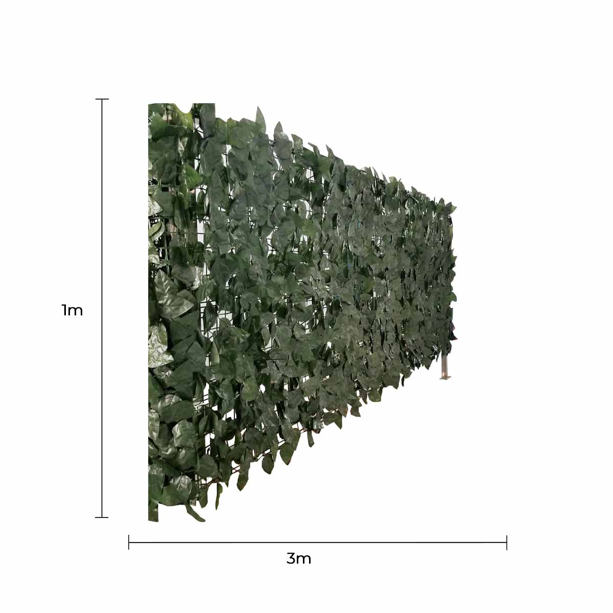 Artificial Ivy Leaf Hedging 3M x 1M Roll (Fake Ivy Roll)