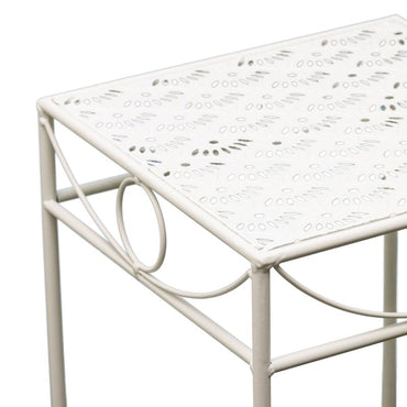 Set 3 Nested Riviera Square Tables / Potplant Stands 70cm, 60cm, 50cm