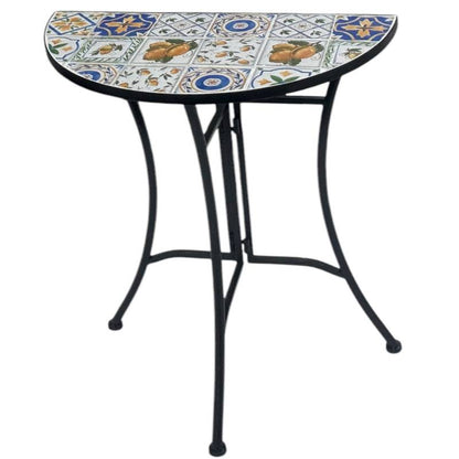 Zen Enclave Outdoor Half Round Table 60x69cm