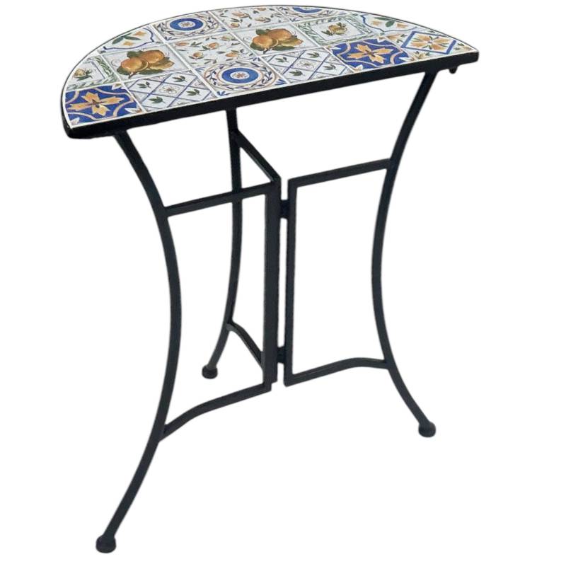 Zen Enclave Outdoor Half Round Table 60x69cm