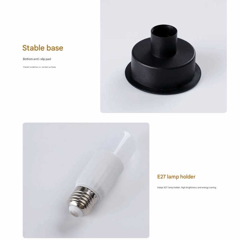 Camouflage Green Retro Swirl Glass Mushroom Table Lamp - LED Bedside Night Light