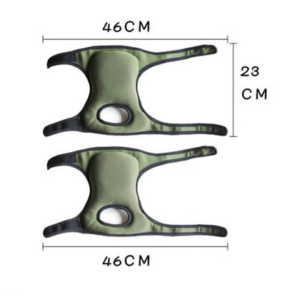 Green Adjustable Gardening Knee Pads - Comfortable Neoprene Knee Protectors for Weeding & Outdoor Work