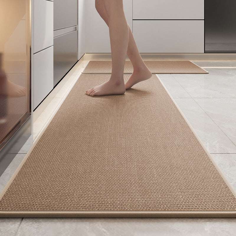 Absorbent & Dirt-Resistant Woven Kitchen Mat - Non-Slip Runner Rug for Home(Style Woven Brown)