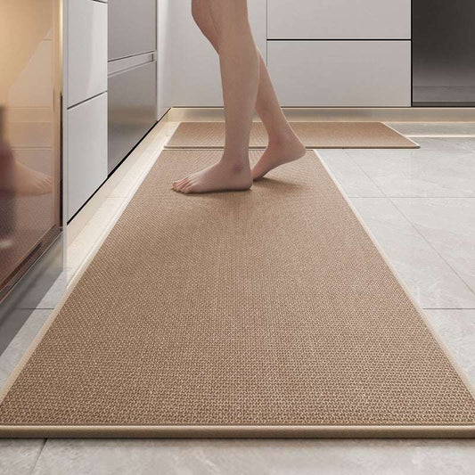 Absorbent & Dirt-Resistant Woven Kitchen Mat - Non-Slip Runner Rug for Home(Style Woven Brown)